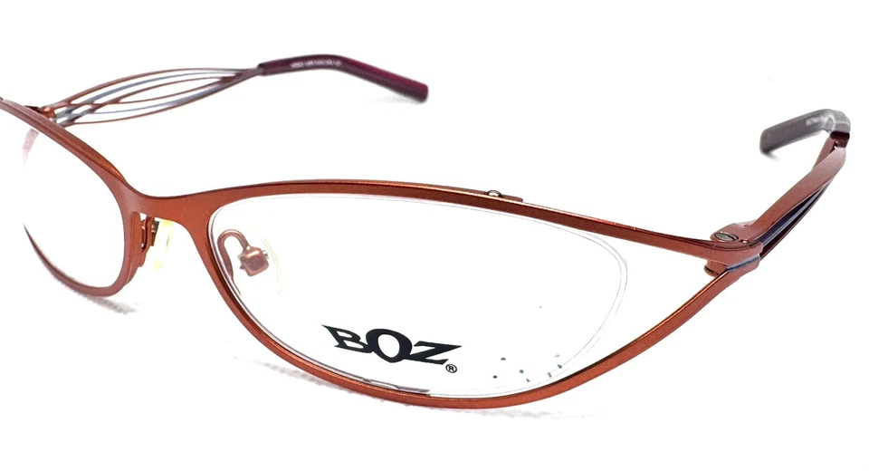 BOZ ИЗЯЩНЫЙ 6070 ОРАНЖЕВЫЙ КОРИЧНЕВЫЙ ОЧКИ RX ОПРАВЫ 52,5 16,5 127 ФРАНЦИЯ - Изображение 3 из 4