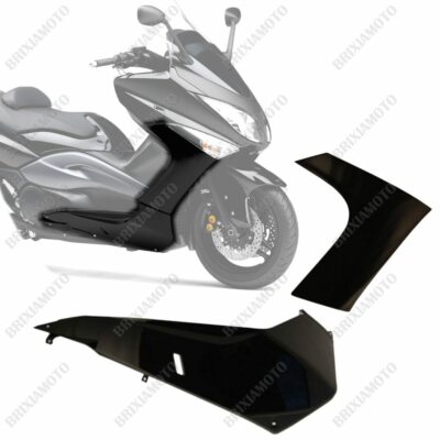 KIT CARENE FIANCHETTO E SOTTOPEDANA SX NERO LUCIDO ONE T-MAX 500 2001-2007 KIT CARENE FIANCHETTO E SOTTOPEDANA SX NERO LUCIDO ONE T-MAX 500 2001-2007