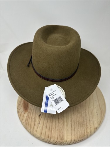 Stetson Bozeman Light Brown Wool Crushable Cowboy Western Hat Size Small - Picture 3 of 12