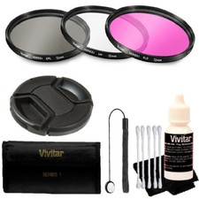Vivitar 72mm Professional Digital Filter Kit Accessory Kit for 72mm Lenses