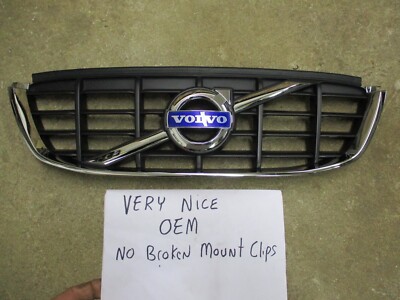 2010 2011 2012 2013 Volvo XC60 FRONT UPPER GRILL CHROME MESH OEM NICE ...