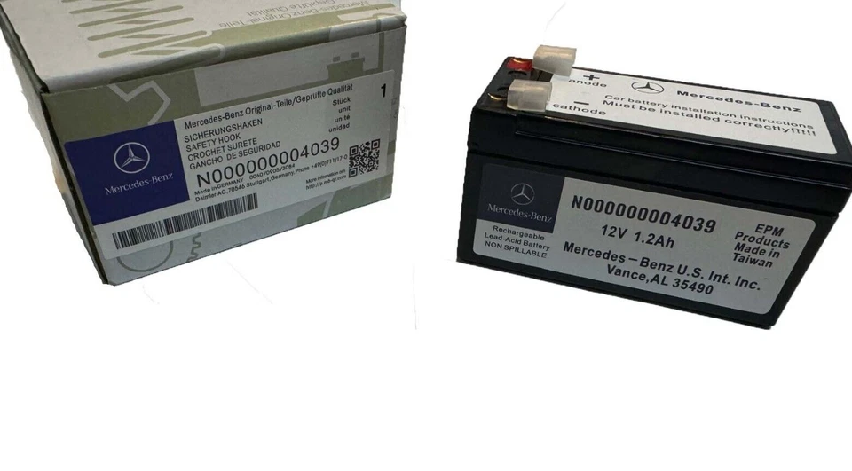 梅赛德斯 W212 E250 E350 E550 E63 辅助电池 10-16 全新原始设备制造商  — 第 2/4 张图片