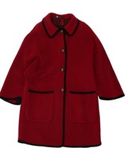 Steinbock Womens Overcoat Uk 22 3xl Burgundy Fb11