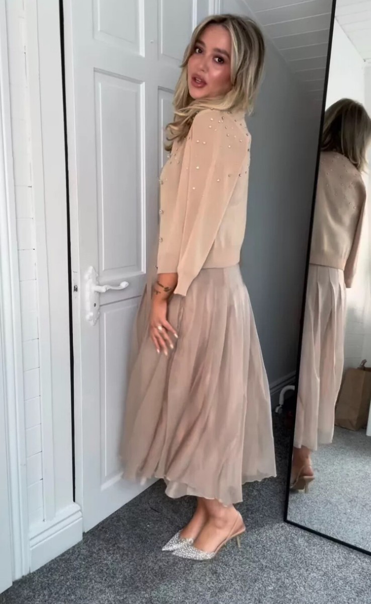 ZARA ORGANZA MIDI SKIRT PALE PINK PLEATS NEW SS24 SIZES ZARA ORGANZA MIDI SKIRT PALE PINK PLEATS NEW SS24 SIZES