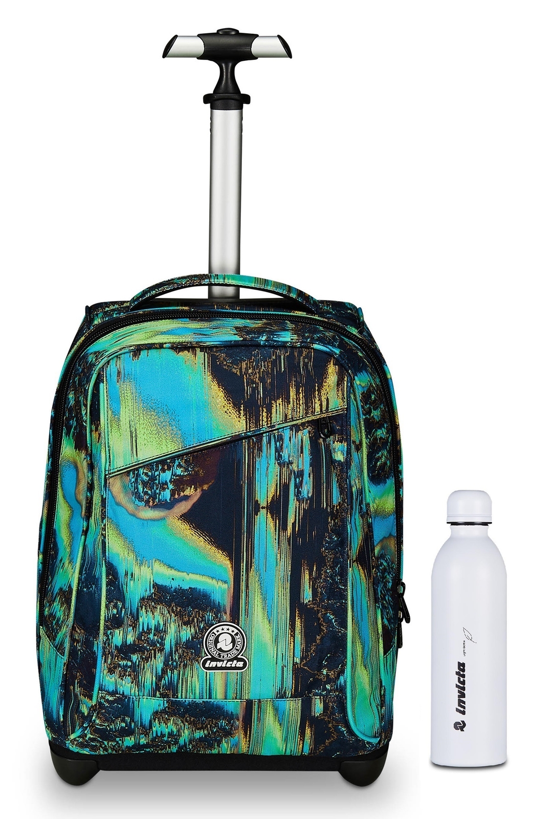 Invicta Trolley Scuola Benin Fantasy + Borraccia Termica
