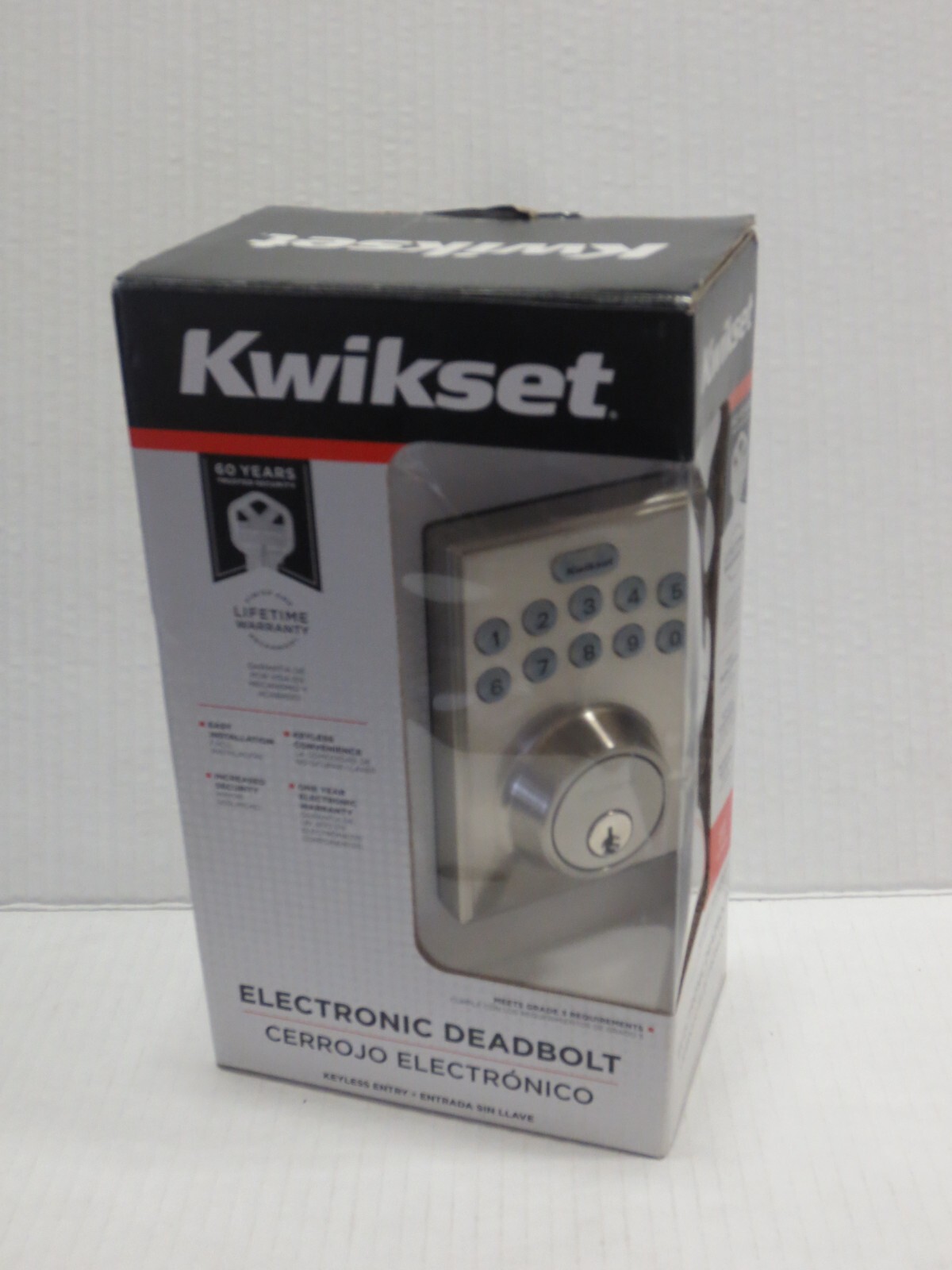Kwikset SmartCode Touchpad Electronic Deadbolt Keyless Entry Security Lock-image
