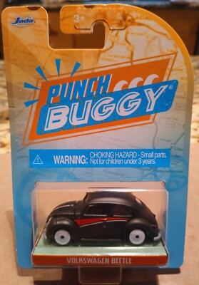JADA -SET of 2- Punch Buggy VW Volkswagen BEETLE Black & Purple 1
