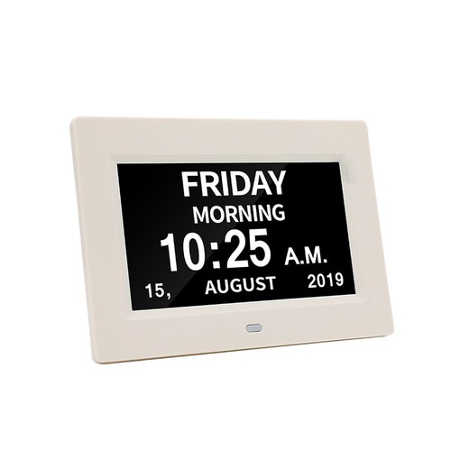 Large Digital LED Day Clock 6-Alarm Time Week Date Calendar Dementia Displayyh - Picture 13 of 14
