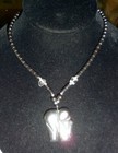 VINTAGE BLACK HEMATITE NECKLACE CHOKER BEAUTIFUL ELEPHANT FIGURINE DESIGN — photo 6