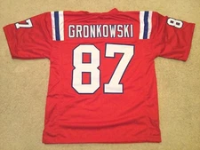 UNSIGNED CUSTOM Sewn Stitched Rob Gronkowski Red Jersey - M, L, XL, 2XL