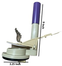 9 Inch Toto THU128 Flush Valve Replacement for 1 Piece with 3.3 Inch Flush Hole