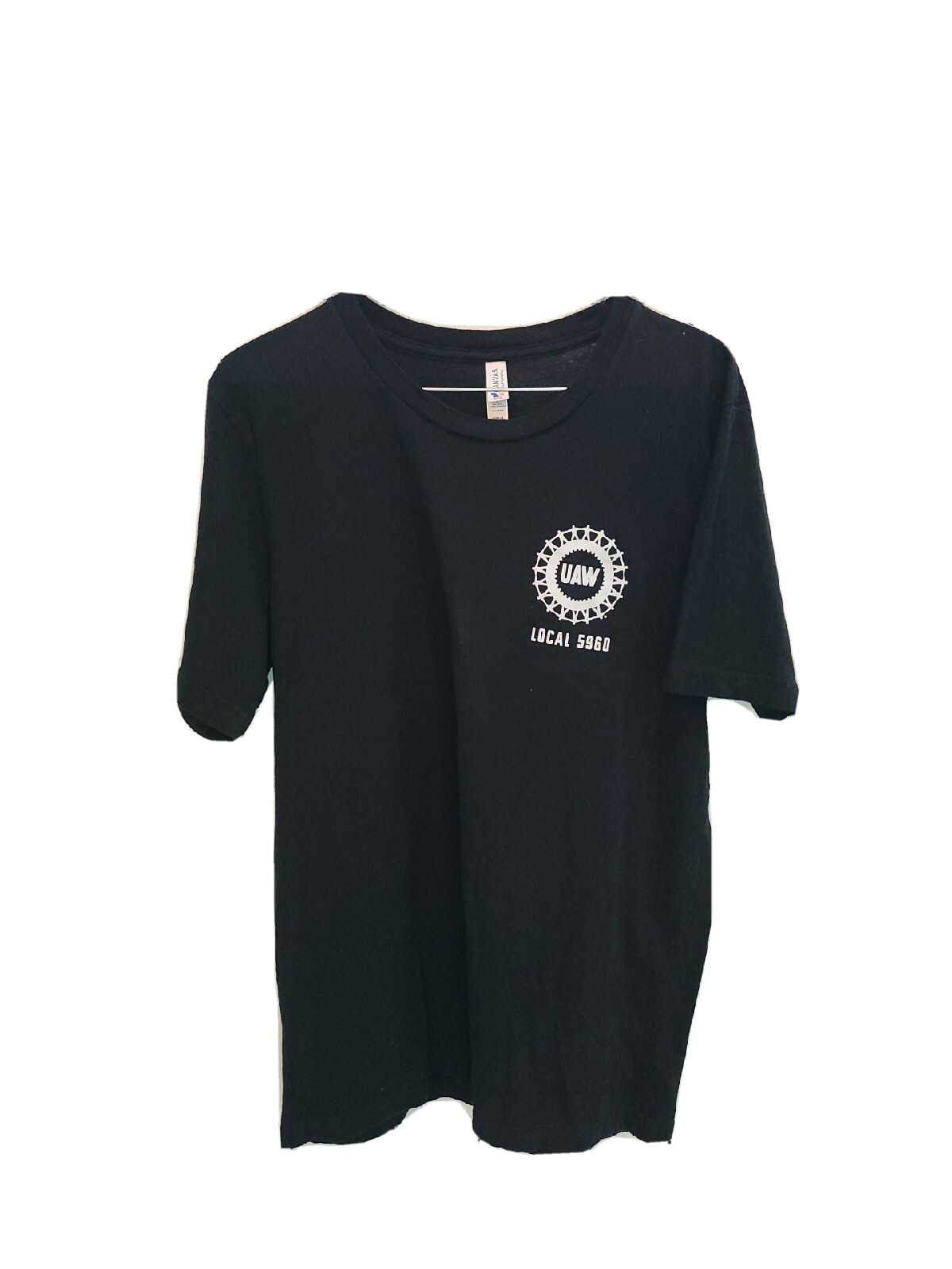 UAW Local 5960 Union Made TShirt Detroit, Mich Adult Large Black Short