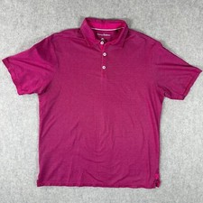 Tommy Bahama Polo Shirt Men s Medium Pink Short Sleeve Lightweight