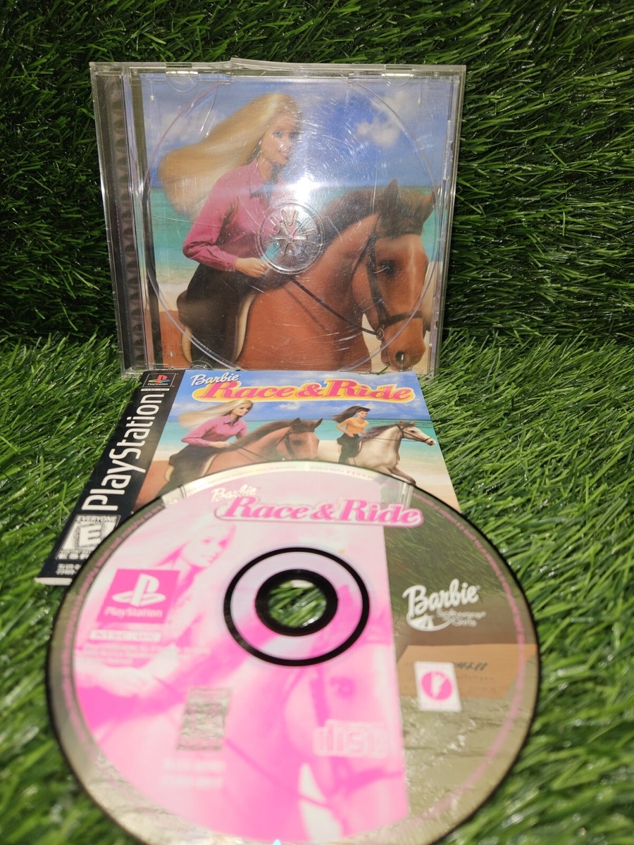 BARBIE RACE RIDE Playstation PS1 Game CIB Complete TESTED