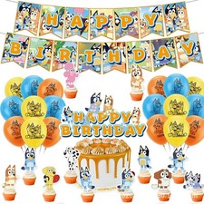 Bluey Balloon Party Birthday Decorations Boys Girls Balloons Bingo Coco Cbeebies