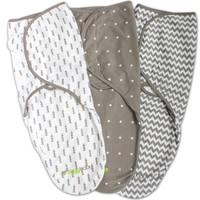 Swaddle Blanket Adjustable Infant Baby Wrap Set By Ziggy Baby 3 Pack Soft Cot... Swaddle Blanket Adjustable Infant Baby Wrap Set By Ziggy Baby 3 Pack Soft Cot...