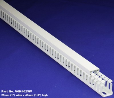1 meter -1''x1.5''x2m White High Density Wiring Duct & Cover UL/CSA Listed