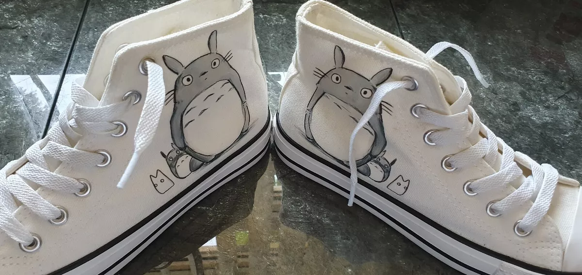Japanese anime totoro printed Designer Autumn Canvas Shoes eBay