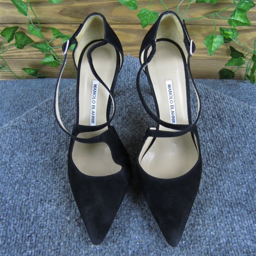 Manolo Blahnik Damen Pumps Schwarz Leder Pump 38 Medium Gebraucht 2025 - Bild 2 von 8