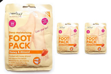 Image of Derma V10 Deep Moisturising Foot Pack Honey Almond & Vitamin E x 3