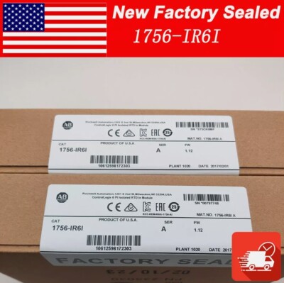 New Sealed Allen-Bradley 1756-IR6I ControlLogix 6 Pt Isolated RTD In Module