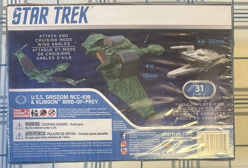 Star Trek U.S.S. Grissom & Klingon Bird of Prey Model Kit Polar Lights  - Picture 3 of 4