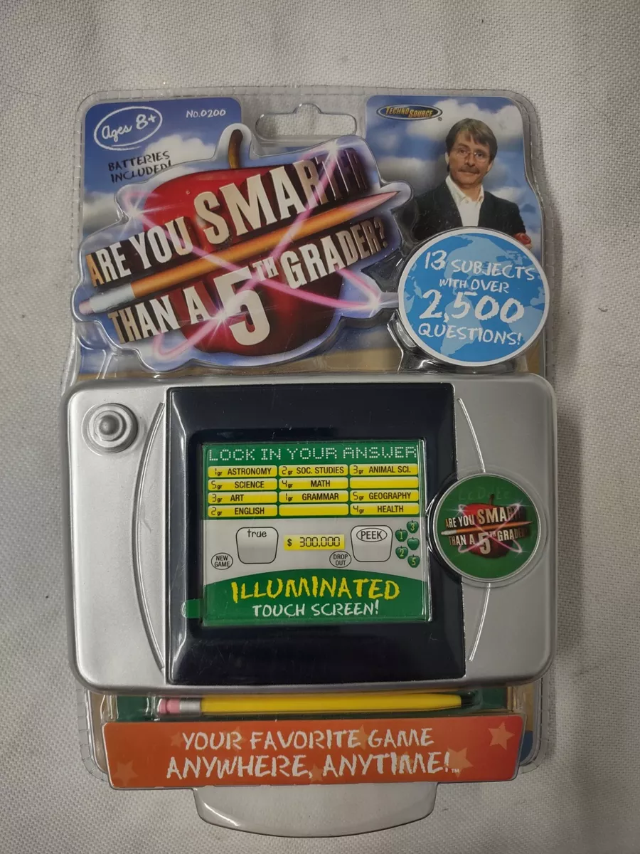 Are You Smarter Than a 5th Grader? Hand Held Touch Screen Electronic Game  NEW