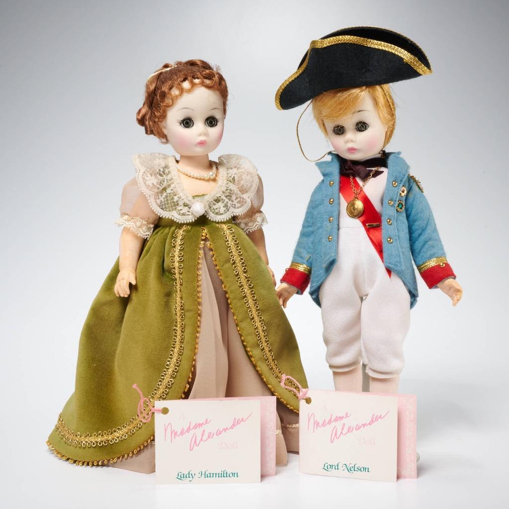 Madame Alexander Lady Hamilton 1338 & Lord Nelson 1336 Dolls, Box