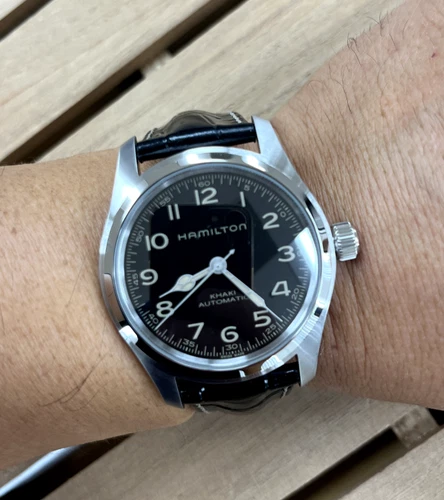 HAMILTON Khaki Field Murph 42mm Automatic Black Dial Men's Watch H70605731 - New