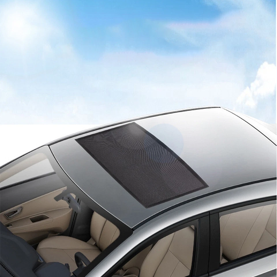Cubierta de parasol de coche red magnética portátil aislamiento térmico UV techo corredizo malla de protección Foto 3 de 4