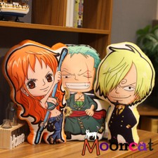 ONE PIECE Zoro Luffy Sanji Plush Stuffed Pillow Cushion Doll Toys Anime Gift