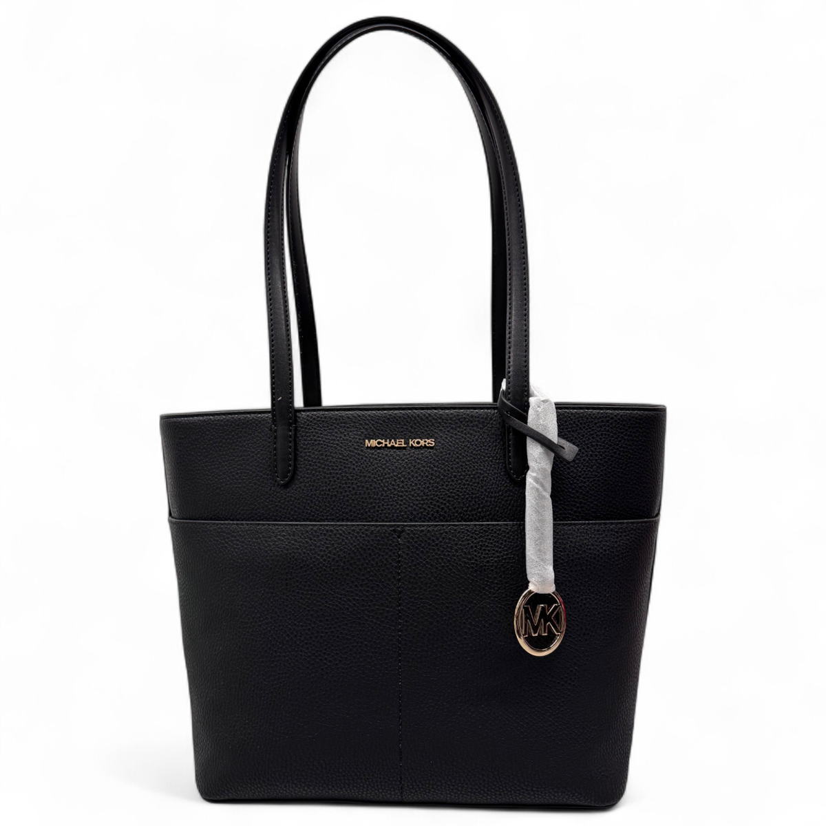 新品✨MICHAEL KORS EST.1981 ブラック トートバッグ Michael Kors MK Signature Tote Bag Black Plastic ref.1467653