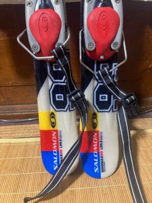 Salomon Minimax Spaceframe Snowblades 100cm Skis Bindings winter