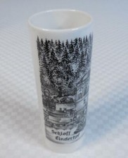 Schloss Linderhof PWB Porcelain Porzella Tall Shot Glass or Mini Vase