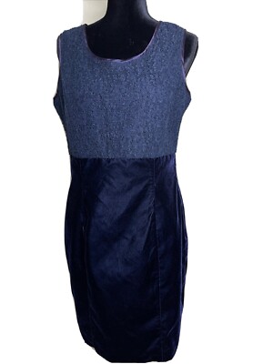apart impressions dress velvet black 10 sleeveless NWT