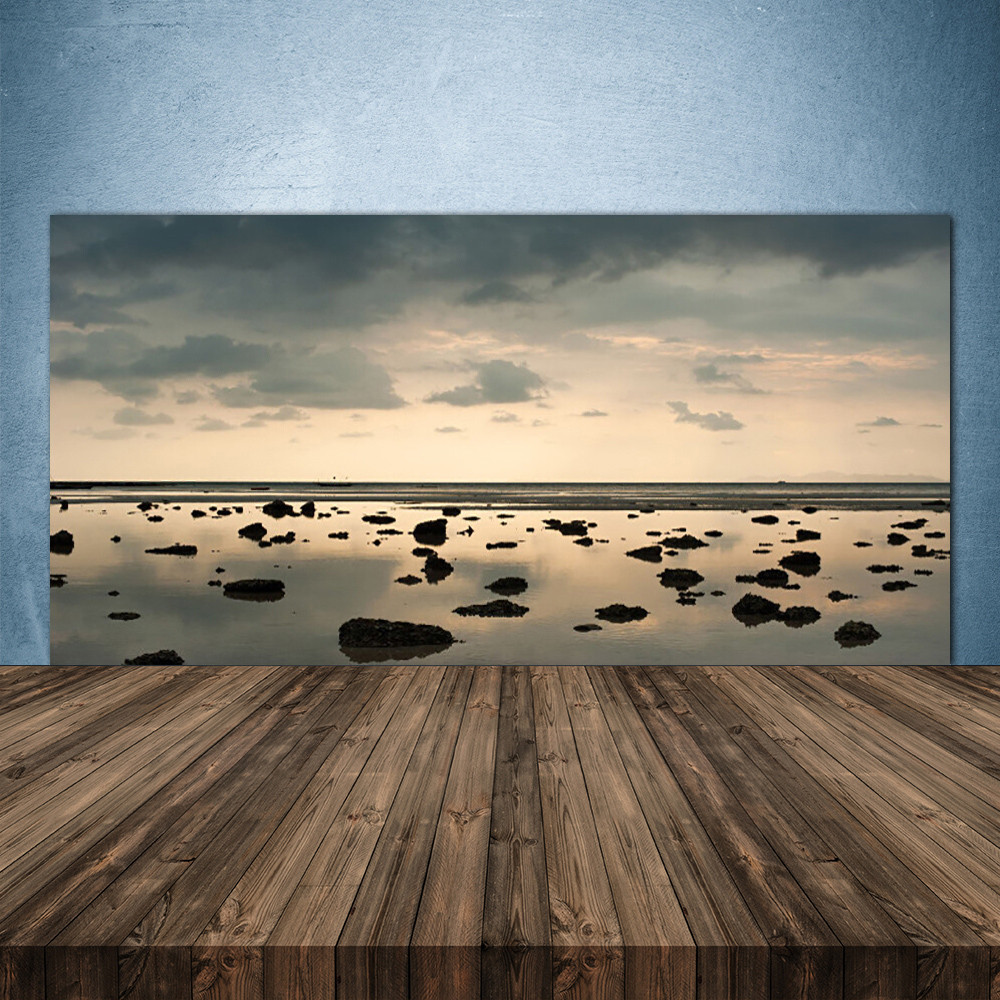 Crédence de cuisine en verre 140x70 cm Paysage Eau pour protection murale