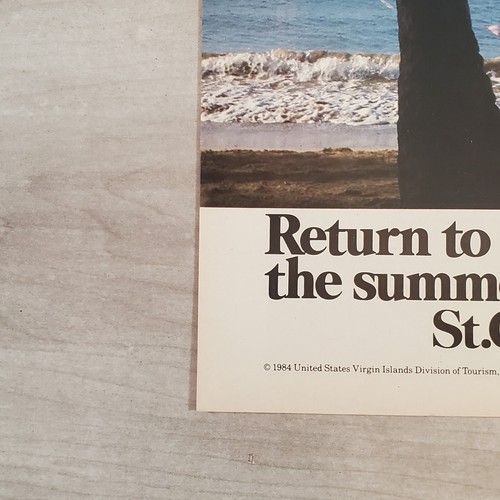 Summer Island Vacation Print Ad Virgin Islands Advertisement 1984 Ephemera - Picture 6 of 12