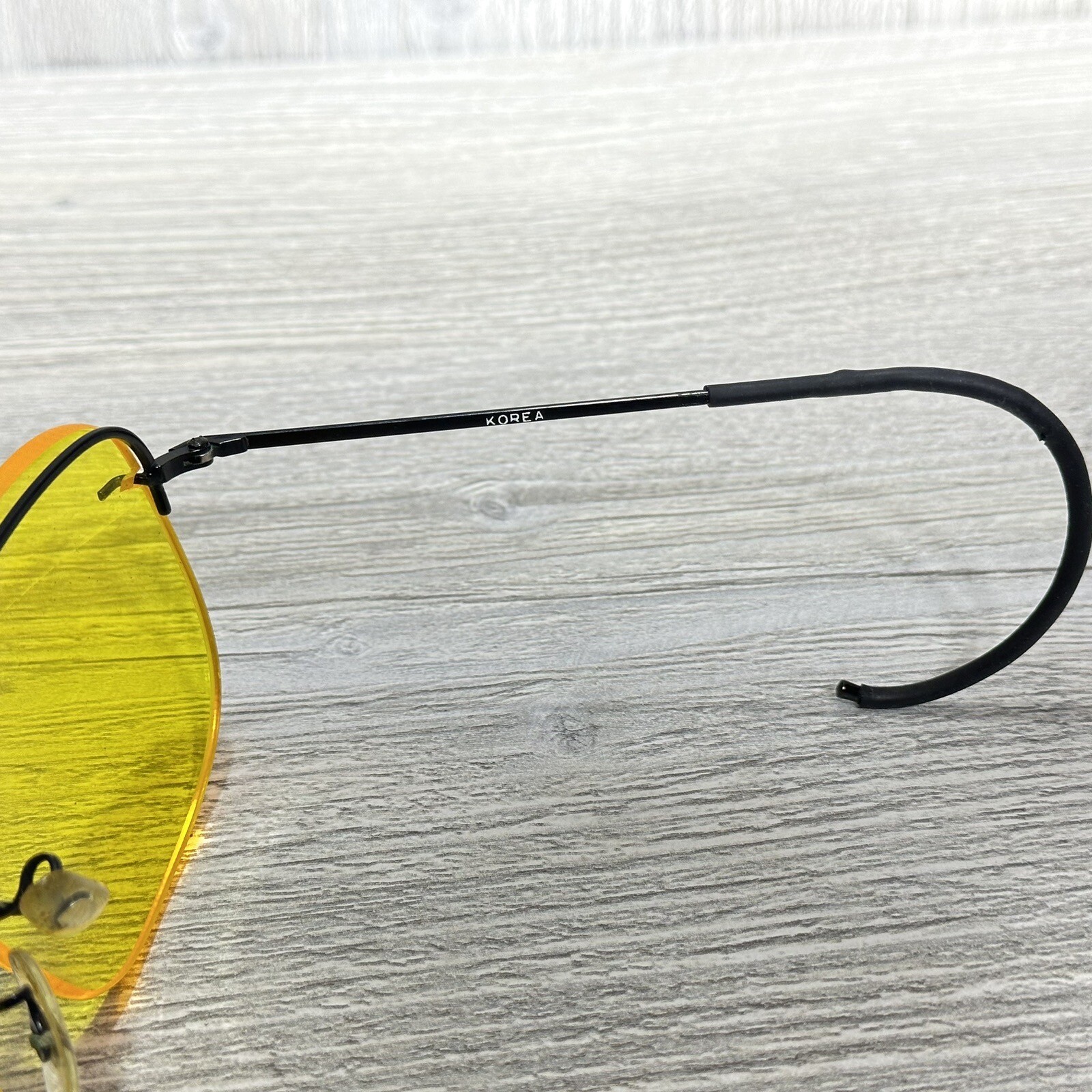 Remington Aviator Yellow Red Dark Lens Shooting Glasses Original Case