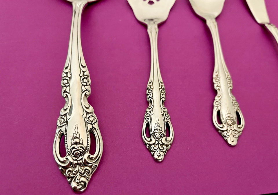 Oneida Brahms Serving Butter KnifeJelly ServerSugar SpoonGravy Ladle