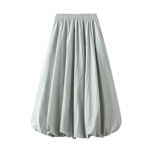 Women Casual Midi A Line Bud Skirt Elastic Waist Evening Party Banquet Chic Thin - Bild 19 von 20