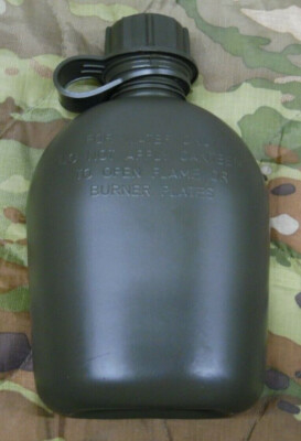 #ad #ad NEW US Military Style Tactical Survival OD Green 1 QT HARD PLASTIC Water Canteen $10.87