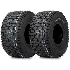 15x6.00-6 Lawn Mower Tire Set - 4 Ply Turf-v Pattern
