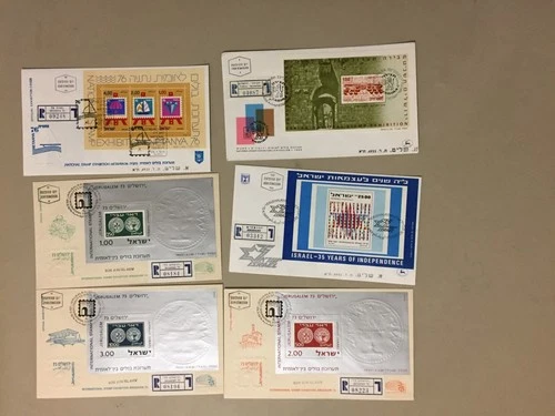 Six Israel registered fdc with SS