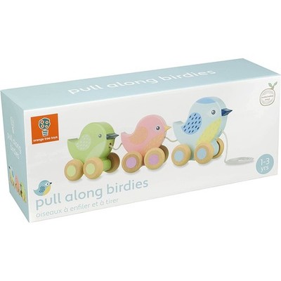 Orangenbaum Spielzeug Pull Along Birdies