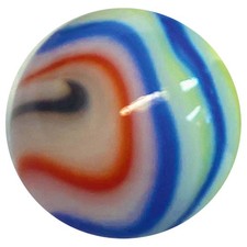 80 Lot Tie Dye Marble Collection by Vintage Marbles 16mm 5/8" Multi-Color Swirls