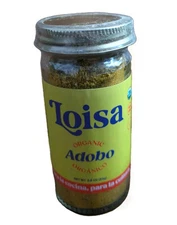 Loisa Organic Adobo Seasoning - sealed 2.9 oz glass jar - Non-GMO  Expires 8/27