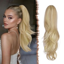 16" Brown to Dirty Blonde Curly Hair Extensions for Women Daily Party 80E965801