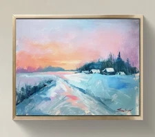 Original Impressionist Painting on 14x11 inch Canvas - Signed by the Artist