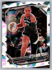 A'Ja Wilson 2025 Panini Prizm WNBA Cracked Ice #76 Las Vegas Aces