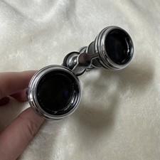 La Reine Paris Spott  Jefferson Mother of Pearl  Leather Opera Glasses